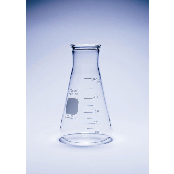 Balões Erlenmeyer Pyrex, Bordo Reforçado