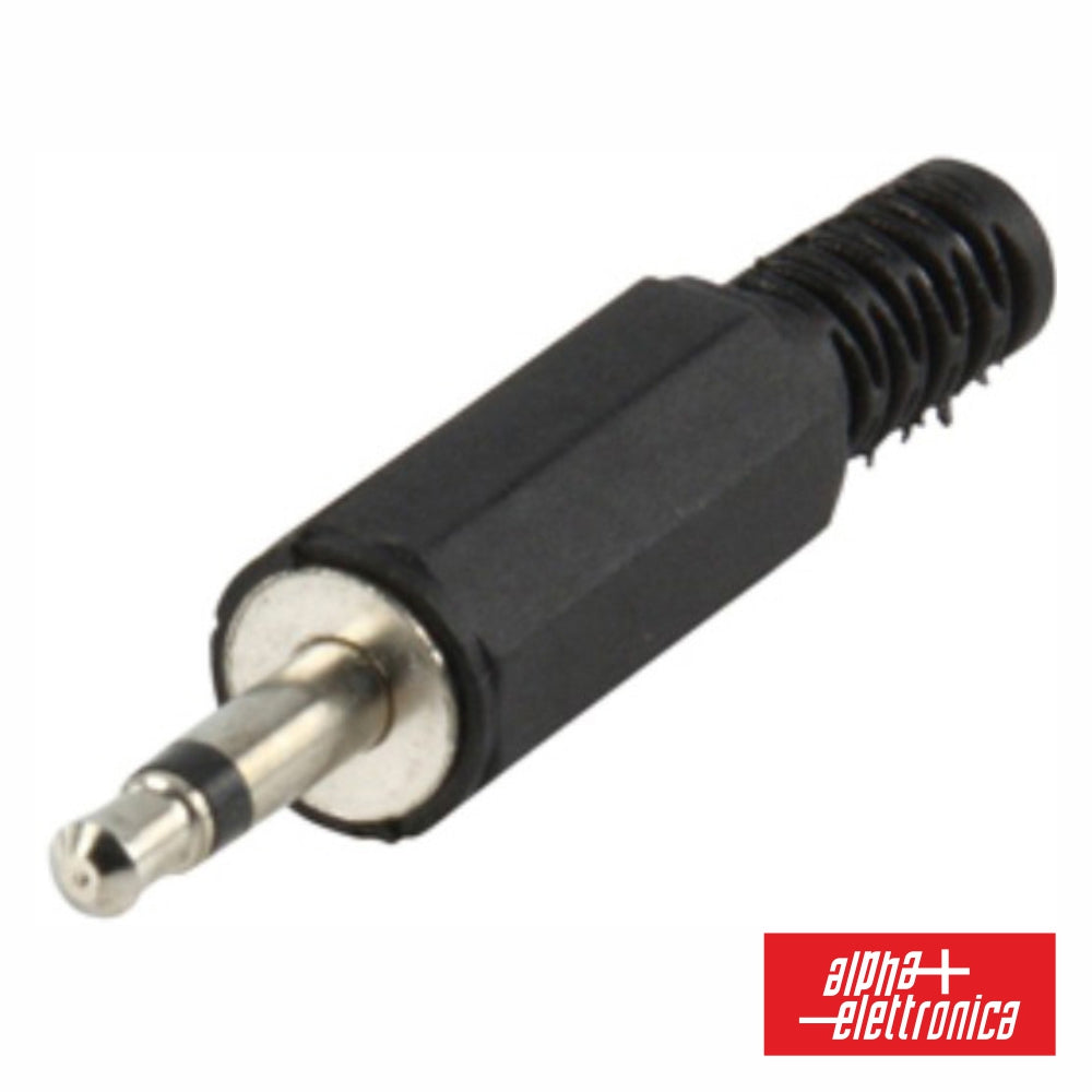 Ficha Jack 3.5Mm Macho Mn Plástico C/ Proteção