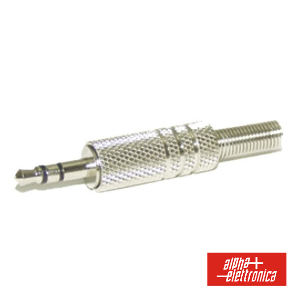 Ficha Jack 3.5Mm Macho Stéreo C/ Proteção