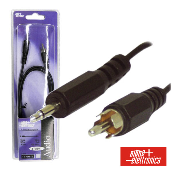 Cabo Jack 3.5Mm Macho / Rca Macho Preto 1.5M Mn Blister