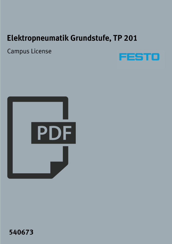 Licença de Campus, Eletropneumática, Nível Básco TP 201