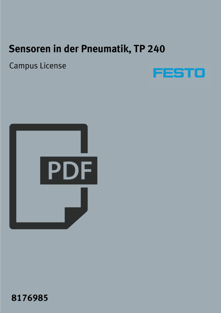 Licença de Campus, Sensores na Pneumática TP 240