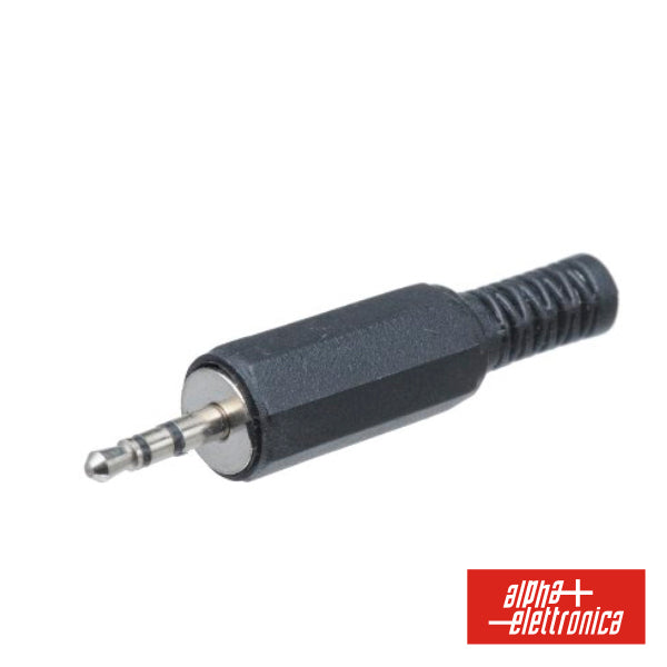 Ficha Jack 2.5Mm Macho St Pvc C/ Guarda Cabo