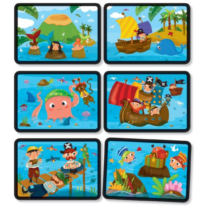 Puzzle em espuma  - Os Piratas