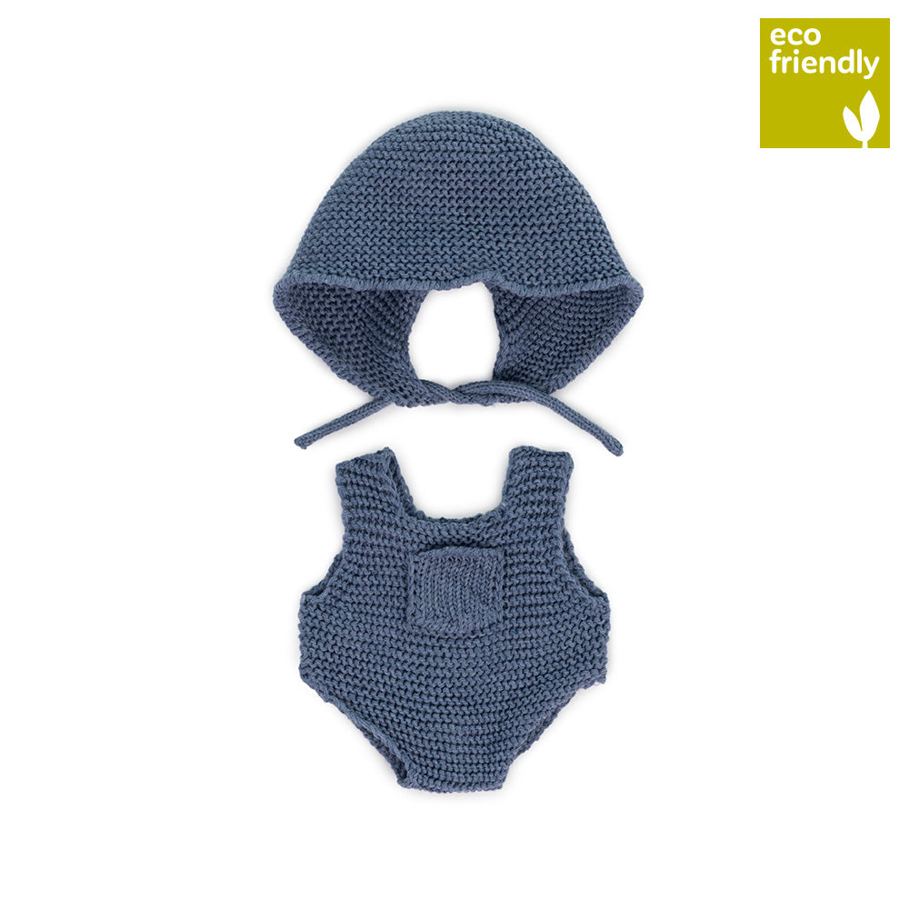 Conjunto de Roupa e Chapéu para Boneco Bebé 21cm