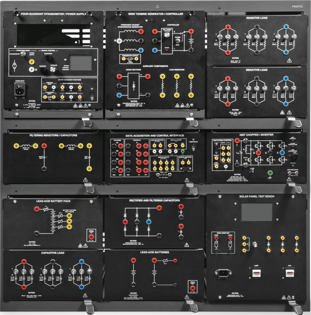 Sistema de aprendizagem para produção de energia doméstica LabVolt Series 8010-7