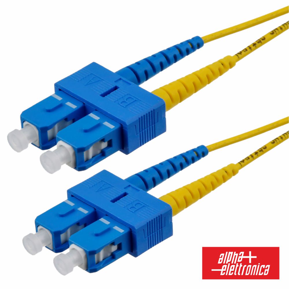 Cabo Fibra Óptica Monomodo Os2 3Mm Sc/Upc-Sc/Upc 1M Alpha