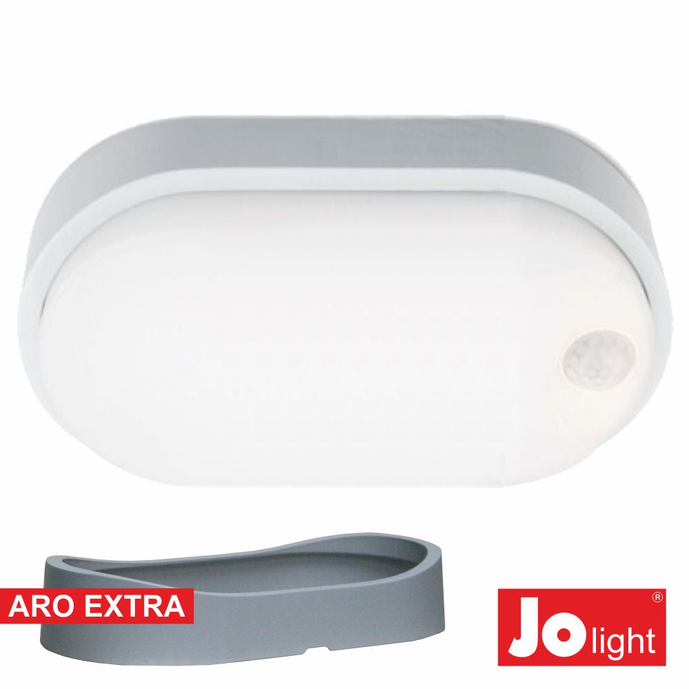 Painel Led Oval Aplique 14W Pir Branco Natural