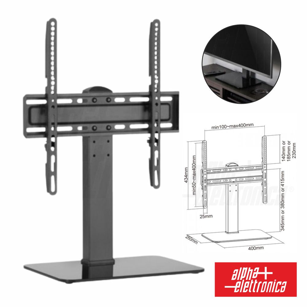 Suporte Lcd/Led Mesa 32/55"C/1 Braço Vesa 400/400 40Kg Alpha