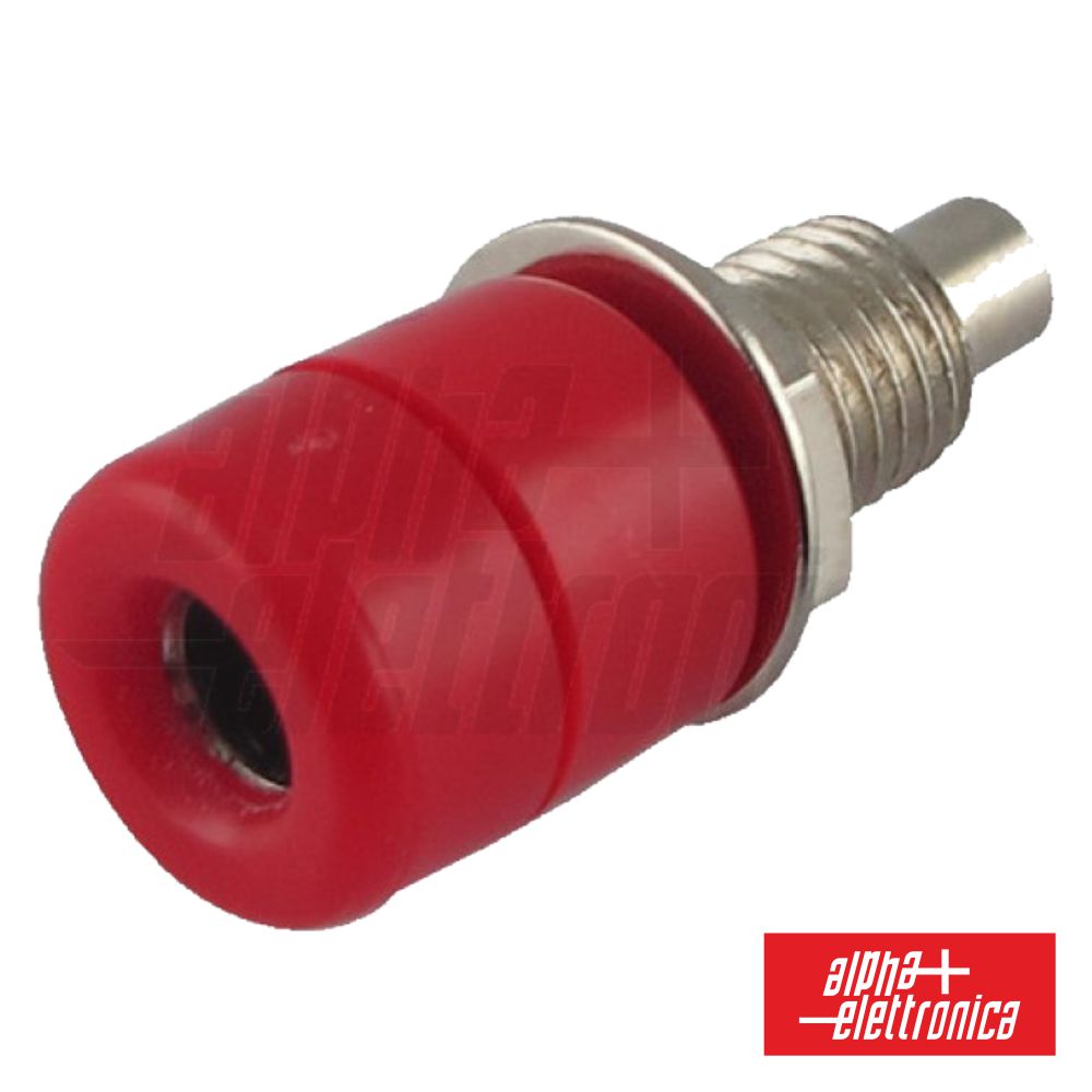 Borne Terminal 4Mm Vermelho - NOVEDUC Equipamento Laboratório e Formação Profissional