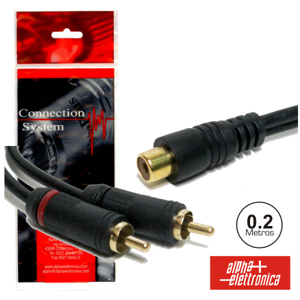 Cabo 2-Rca Macho / Rca Fêmea 0.2M - NOVEDUC Equipamento Laboratório e Formação Profissional