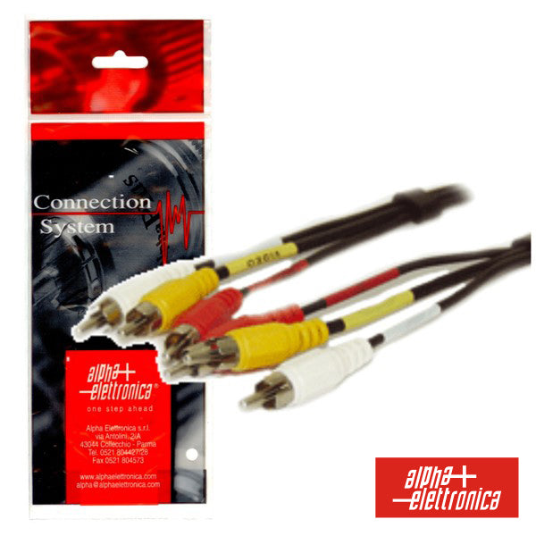 Cabo 3Rca Macho / 3Rca Macho 1.5M Polybag - NOVEDUC Equipamento Laboratório e Formação Profissional
