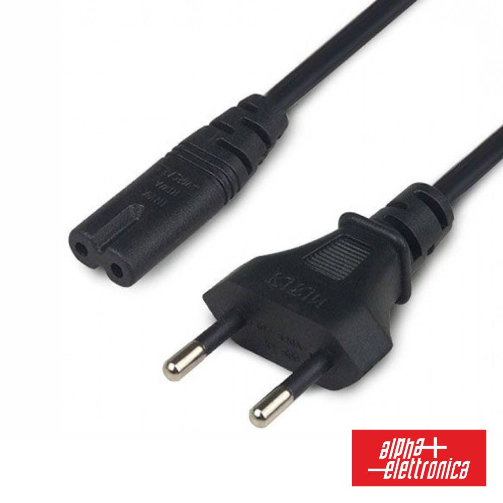 Cabo Alimentação Ac Plano/Tipo 8 Iec C7 2X0.75Mm² 1.5M Alpha - NOVEDUC Equipamento Laboratório e Formação Profissional