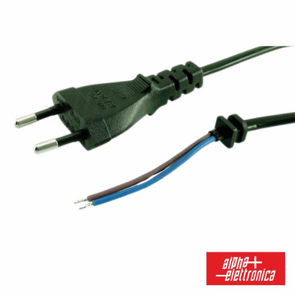 Cabo Alimentação Ficha Plana Macho 2P Preto - NOVEDUC Equipamento Laboratório e Formação Profissional