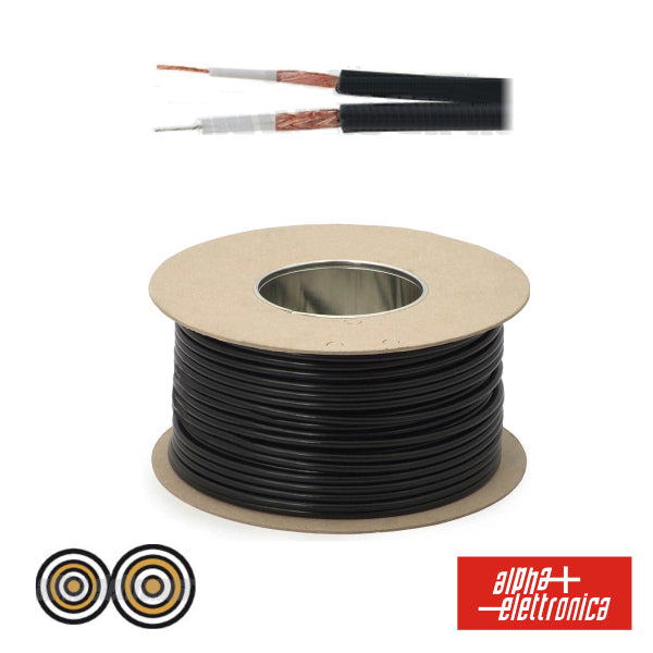 Cabo Audio/Vídeo 2 Cond+2 Malha 1X0.25 1X0.125 °4+°4.5 Preto - NOVEDUC Equipamento Laboratório e Formação Profissional