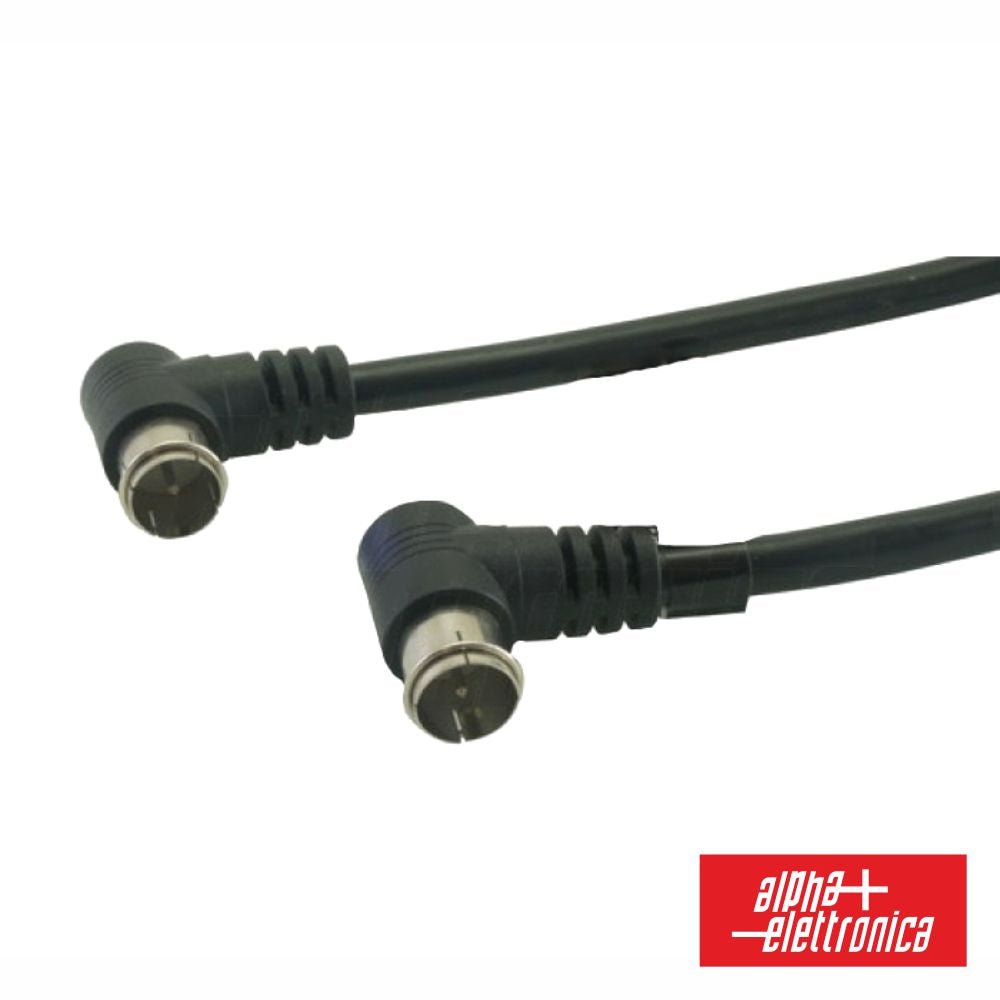 Cabo C/ Ficha F Macho 90º / Ficha F Macho 90º 2M Polybag - NOVEDUC Equipamento Laboratório e Formação Profissional02286 - 090B