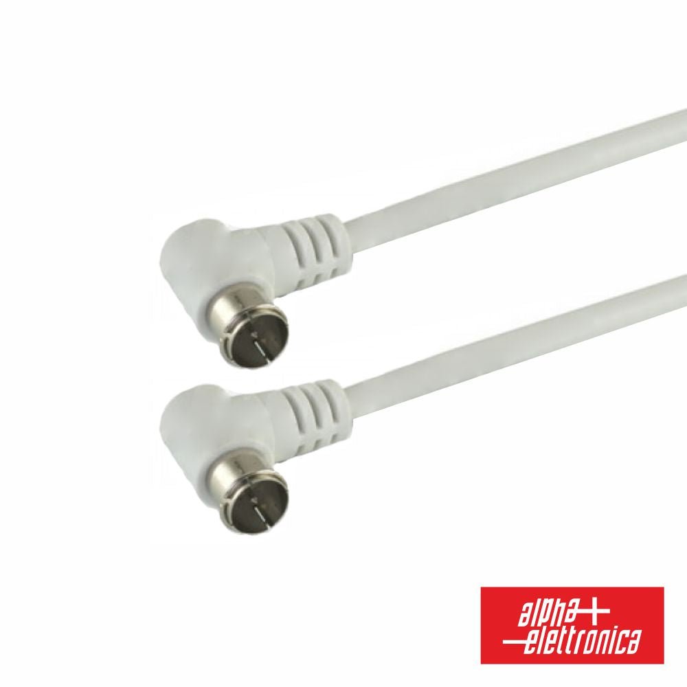 Cabo C/ Ficha F Macho 90º / Ficha F Macho 90º 2M Polybag - NOVEDUC Equipamento Laboratório e Formação Profissional02286 - 092B