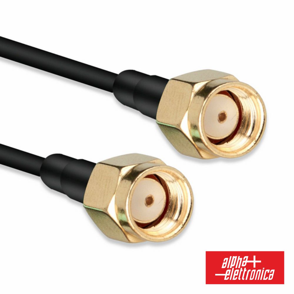 Cabo De Antena Sma Macho - Sma Macho 5M Preto - NOVEDUC Equipamento Laboratório e Formação Profissional