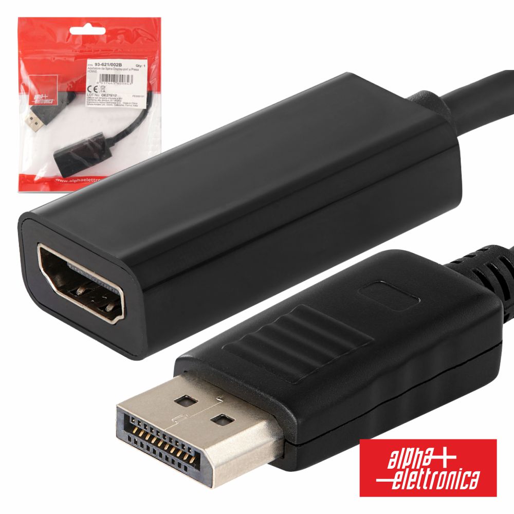 Cabo Displayport Macho / Hdmi Fêmea - NOVEDUC Equipamento Laboratório e Formação Profissional