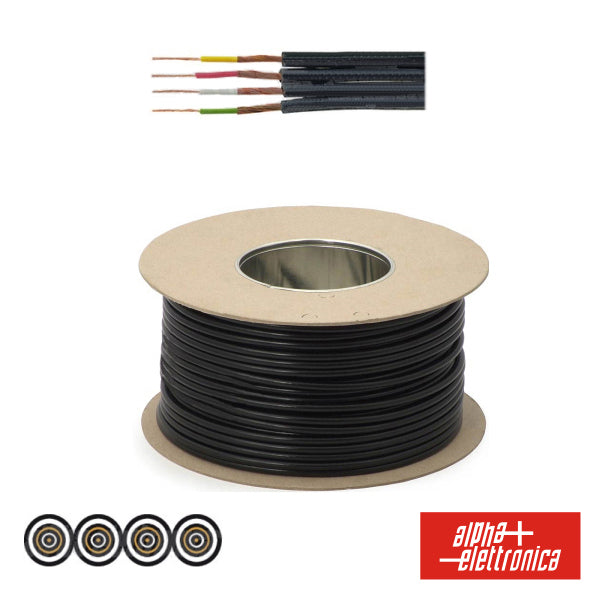 Cabo Eletronica 4 Condutores + 4 Malhas 4X0.14 Dim 3X13 - NOVEDUC Equipamento Laboratório e Formação Profissional