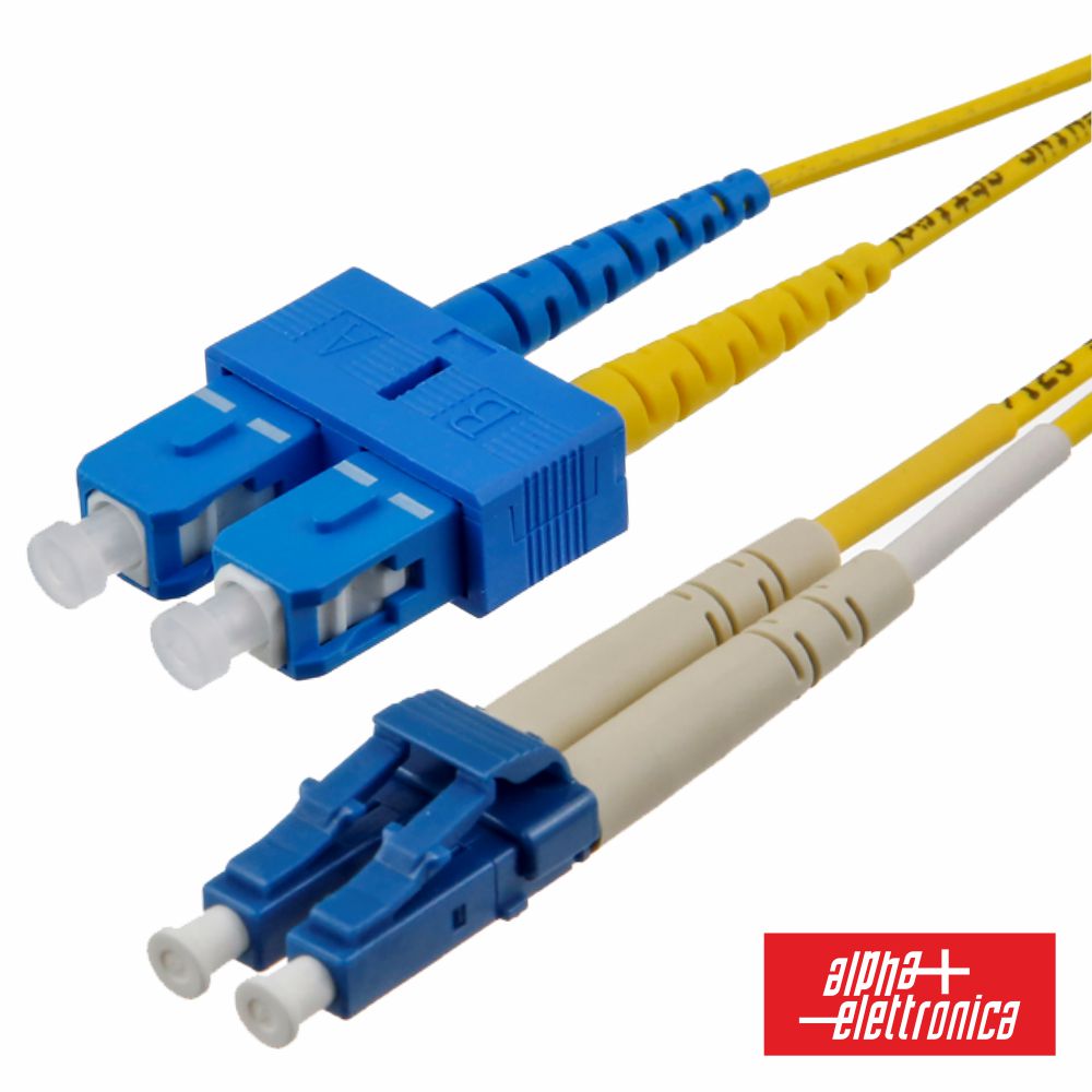 Cabo Fibra Óptica Monomodo Os2 3Mm Sc/Upc-Lc/Upc 2M Alpha - NOVEDUC Equipamento Laboratório e Formação Profissional