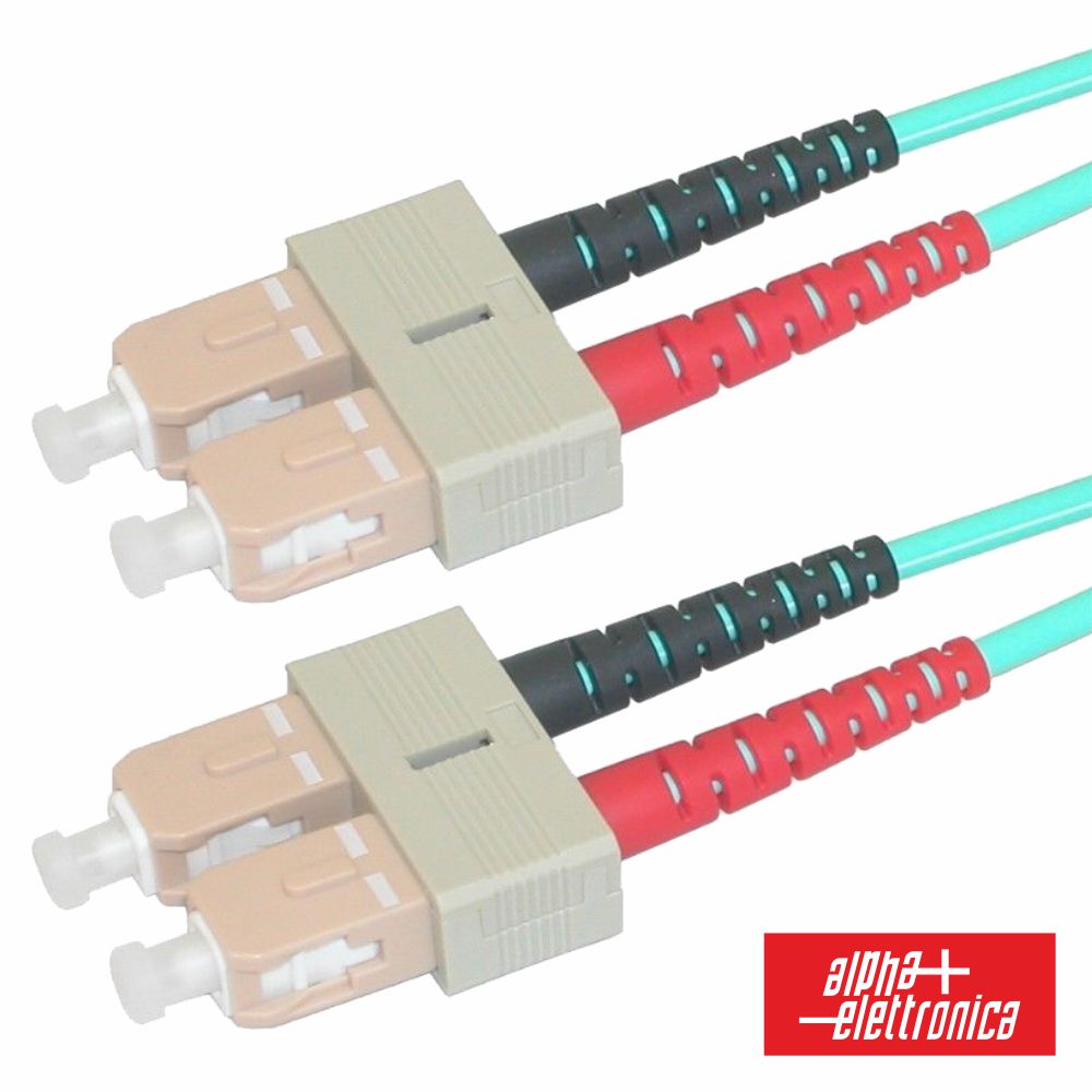 Cabo Fibra Óptica Multimodo Om3 3Mm Sc/Upc-Sc/Upc 2M Alpha - NOVEDUC Equipamento Laboratório e Formação Profissional