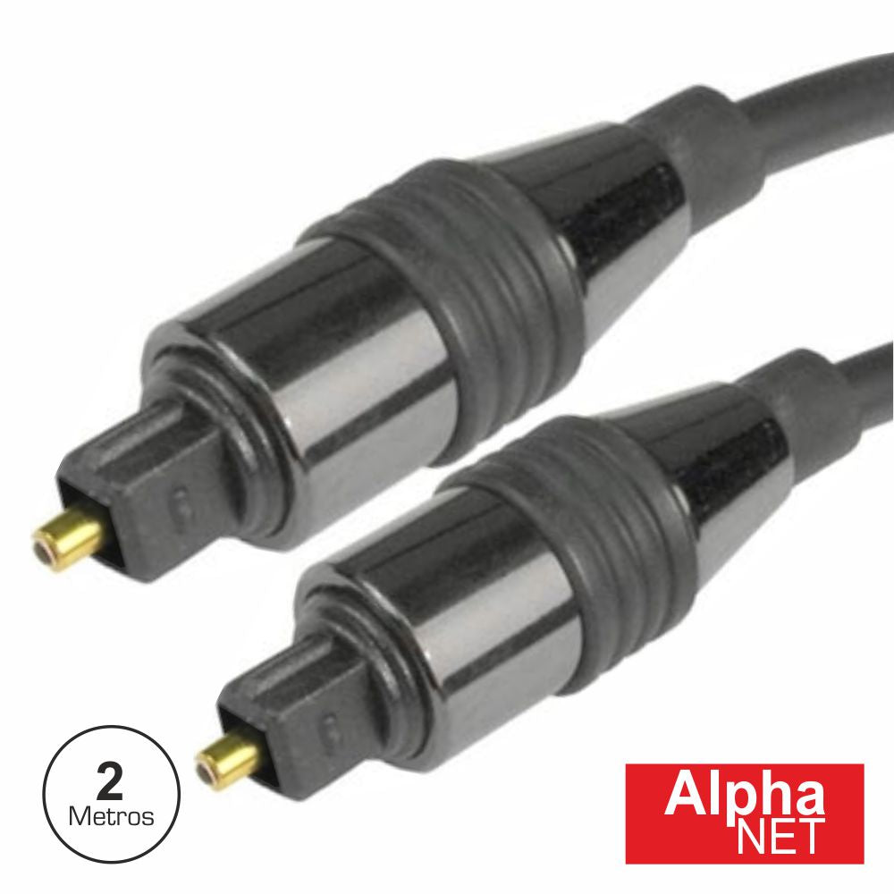 Cabo Fibra Óptica Toslink-Toslink 2M - NOVEDUC Equipamento Laboratório e Formação Profissional