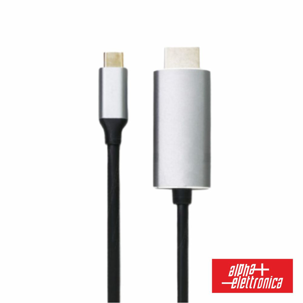 Cabo Hdmi Macho P/ Usb-C Macho 1.8M Alpha - NOVEDUC Equipamento Laboratório e Formação Profissional