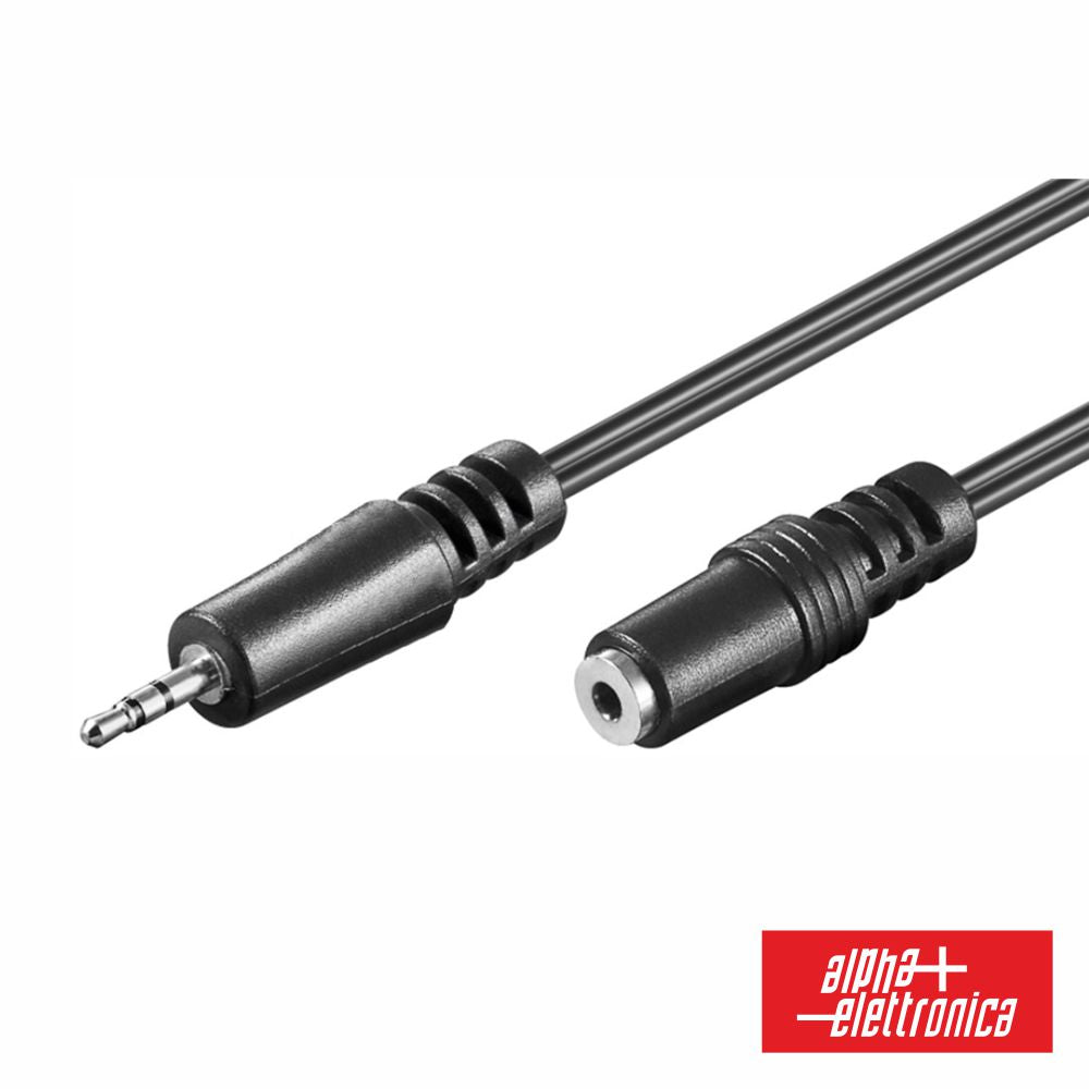 Cabo Jack 3.5Mm Macho / Jack 3.5Mm Fêmea 2M St - NOVEDUC Equipamento Laboratório e Formação Profissional