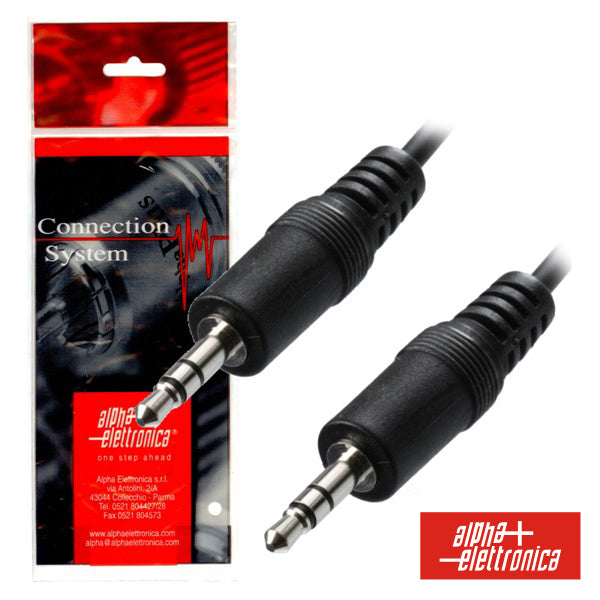 Cabo Jack 3.5Mm Macho / Jack 3.5Mm Macho 1.5M St Polybag - NOVEDUC Equipamento Laboratório e Formação Profissional