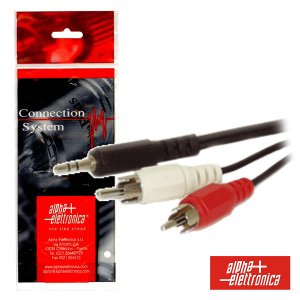 Cabo Jack 3.5Mm Macho St / 2-Rca Macho 1.5M Polybag - NOVEDUC Equipamento Laboratório e Formação Profissional