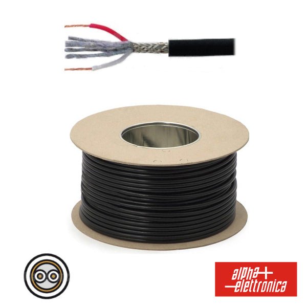 Cabo Microfone 2 Condutores + Malha 2X0.35Mm Ø6.2Mm Preto - NOVEDUC Equipamento Laboratório e Formação Profissional022WTR86