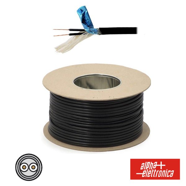 Cabo Microfone 2 Condutores + Malha 2X0.75Mm Preto - NOVEDUC Equipamento Laboratório e Formação Profissional022WTR88