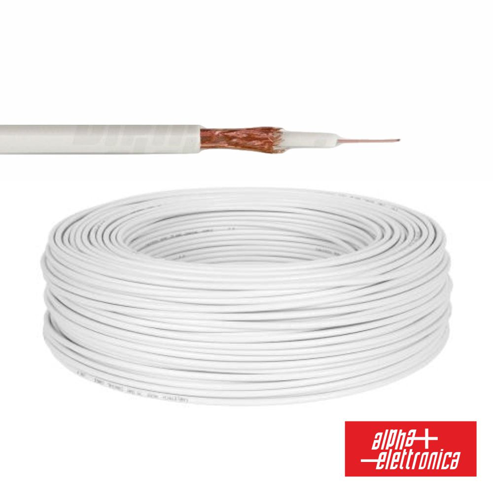 Cabo Mini Coaxial 75 Ohm Ø3Mm Branco - NOVEDUC Equipamento Laboratório e Formação Profissional