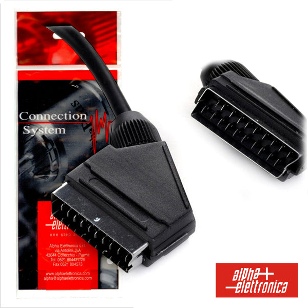 Cabo Scart Macho/Macho 21P 1.5M Polybag - NOVEDUC Equipamento Laboratório e Formação Profissional