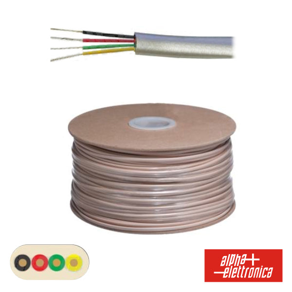 Cabo Telefone 4 Condutores 4X0.14Mm Dim 5.00X2.55 - NOVEDUC Equipamento Laboratório e Formação Profissional