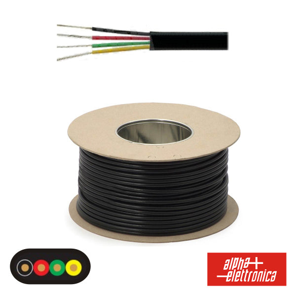 Cabo Telefone 4 Condutores 4X0.14Mm Dim 5.00X2.55 Preto - NOVEDUC Equipamento Laboratório e Formação Profissional
