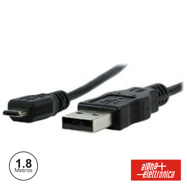Cabo Usb-A 2.0 Macho / Micro Usb-B Macho 1.8M - NOVEDUC Equipamento Laboratório e Formação Profissional
