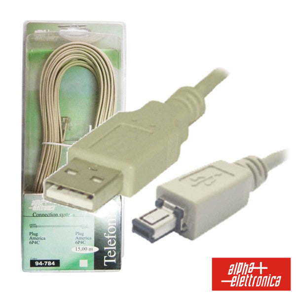 Cabo Usb-A 2.0 Macho / Mini Usb-A Macho 1.8M Blister - NOVEDUC Equipamento Laboratório e Formação Profissional