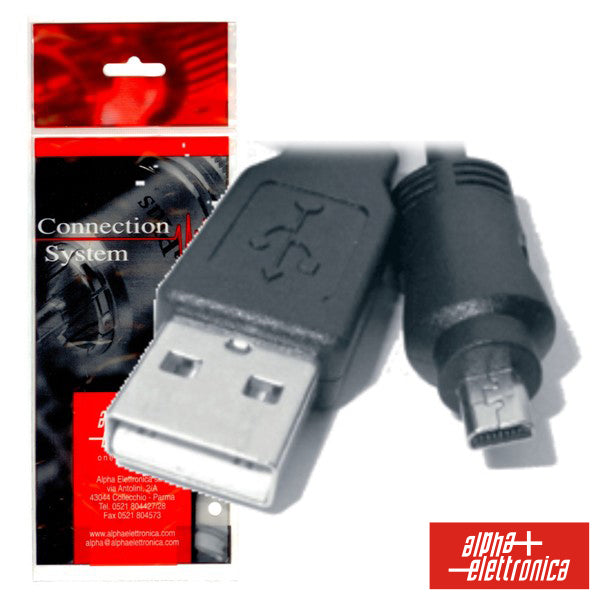 Cabo Usb-A 2.0 Macho / Mini Usb-B 4P Macho 1.8M Polybag - NOVEDUC Equipamento Laboratório e Formação Profissional