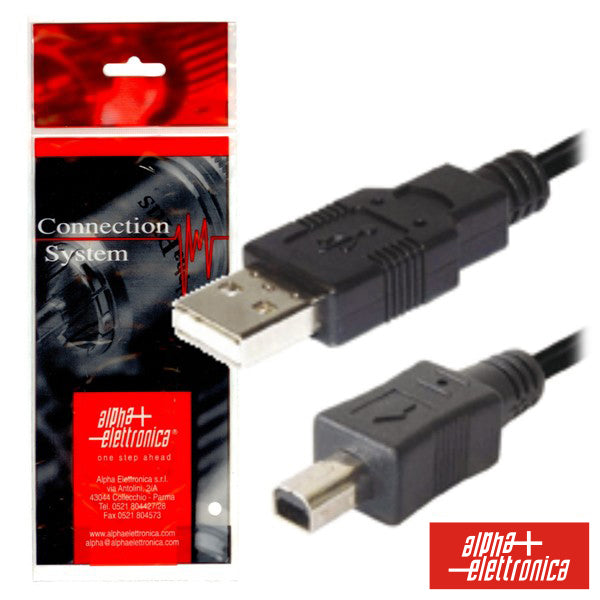 Cabo Usb-A 2.0 Macho / Mini Usb-B Macho 1.8M Polybag - NOVEDUC Equipamento Laboratório e Formação Profissional