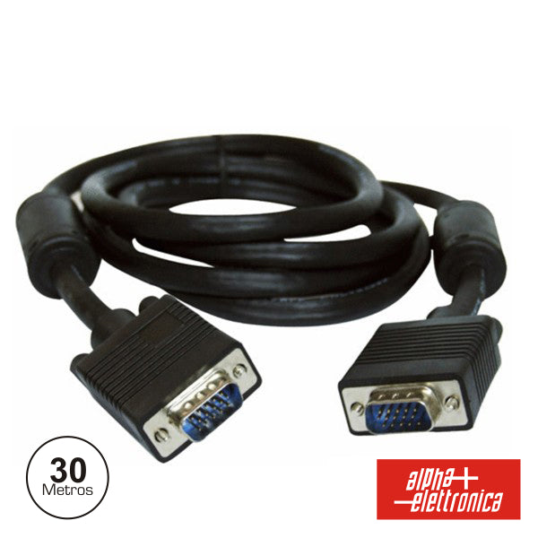 Cabo Vga Dourado Macho / Macho 30M C/Filtro - NOVEDUC Equipamento Laboratório e Formação Profissional