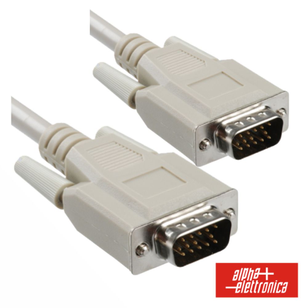Cabo Vga Macho Hd 15P / Macho Hd 15P 1.8M Alpha - NOVEDUC Equipamento Laboratório e Formação Profissional