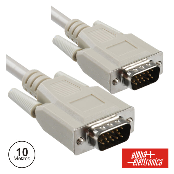 Cabo Vga Macho Hd 15P / Macho Hd 15P 10M Polybag - NOVEDUC Equipamento Laboratório e Formação Profissional