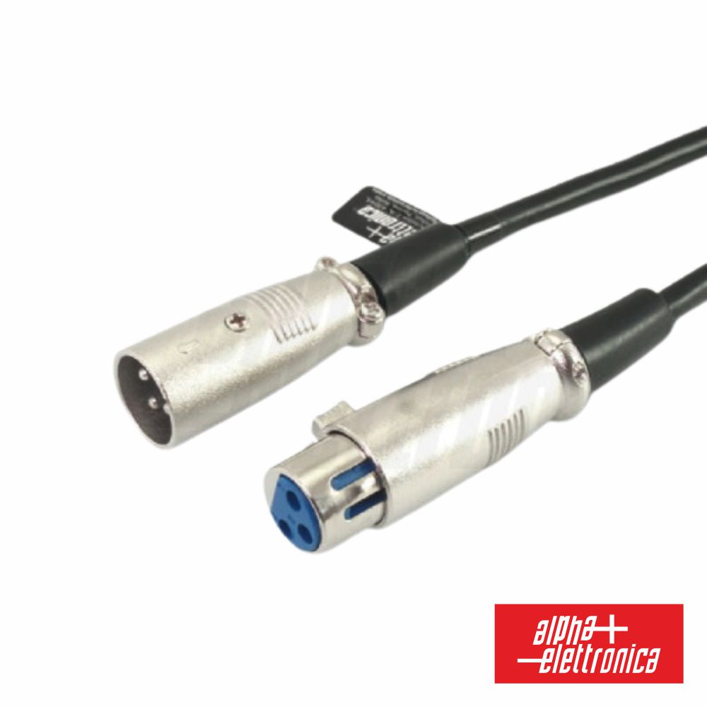 Cabo Xlr 3P Macho / Xlr 3P Fêmea 5M Polybag - NOVEDUC Equipamento Laboratório e Formação Profissional