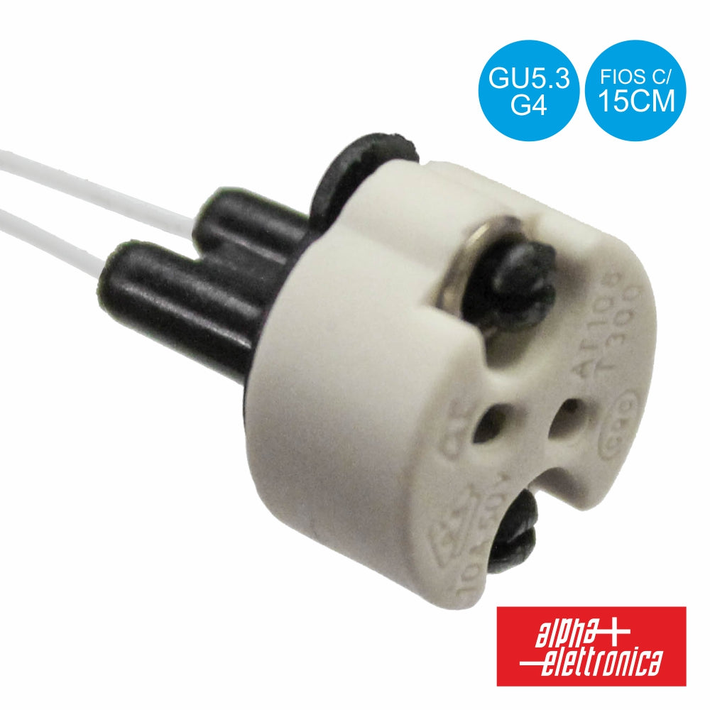Casquilho P/ Lâmpada Gu5.3 / G4 - NOVEDUC Equipamento Laboratório e Formação Profissional