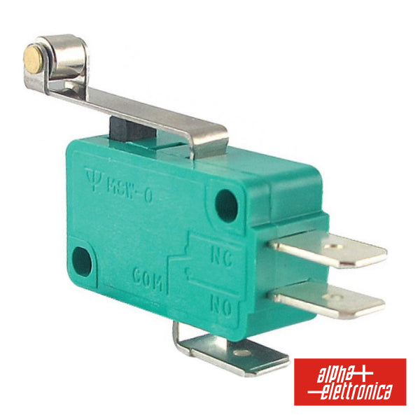 Comutador Microswitch 16A Patilha Grande C/ Rodizio - NOVEDUC Equipamento Laboratório e Formação Profissional