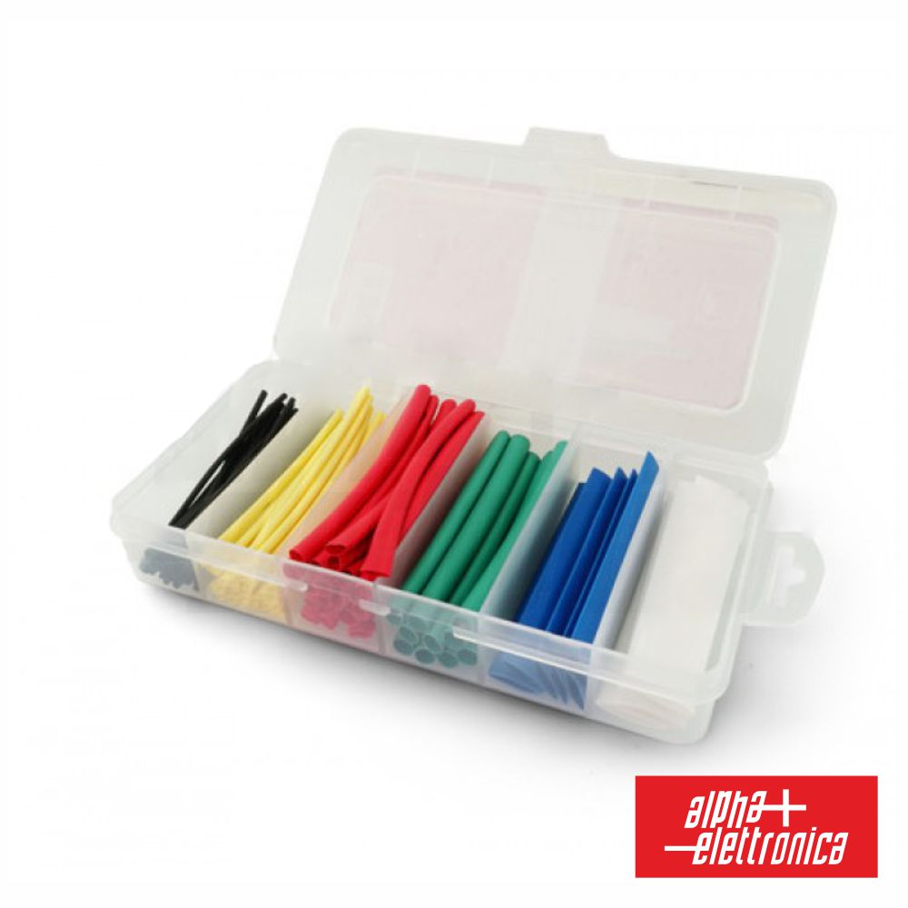 Conjunto De Tubos Manga Termoretráctil 100Pcs Cores Alpha - NOVEDUC Equipamento Laboratório e Formação Profissional