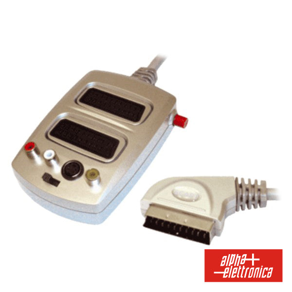 Distribuidor Comutador Scart M / 2Scart-3Rca-Svhs F - NOVEDUC Equipamento Laboratório e Formação Profissional