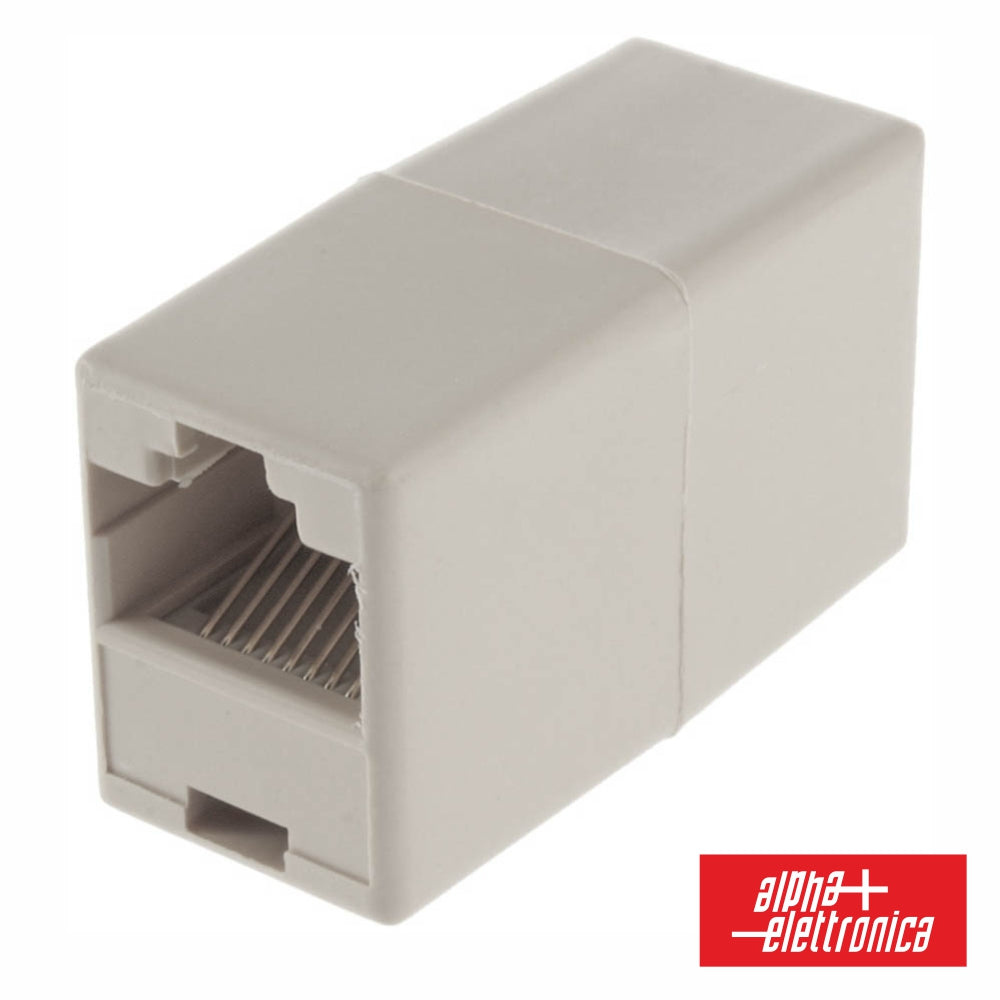 Ficha Adaptador Rj45 8P8C Fêmea / Fêmea - NOVEDUC Equipamento Laboratório e Formação Profissional
